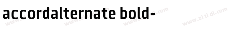 accordalternate bold字体转换